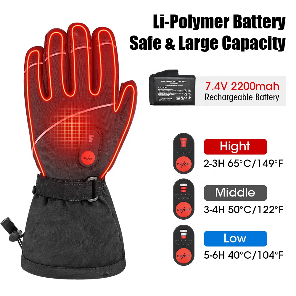 Guantes de esquí con protecció - Heated Gloves Electric reseña y precio